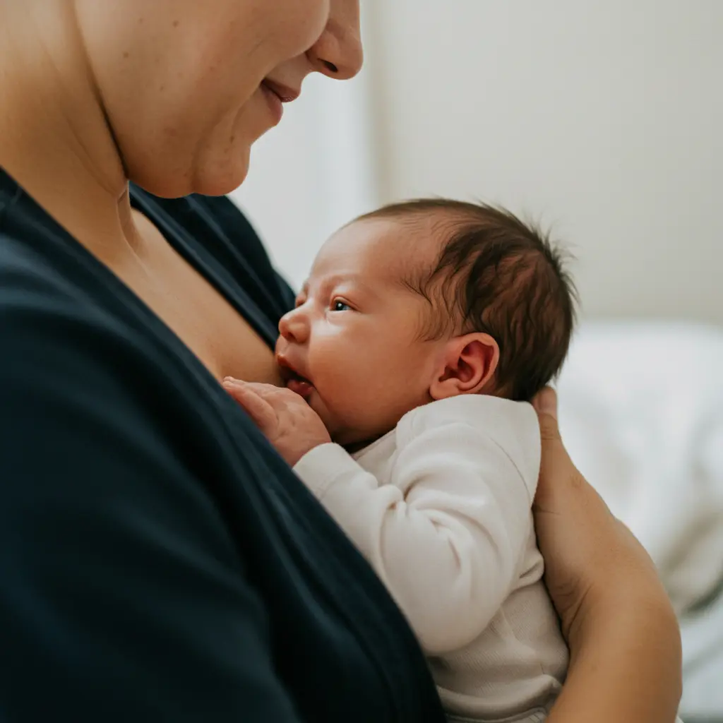 What position helps baby gas