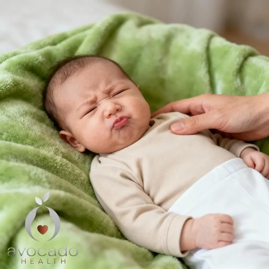 Does grunting mean baby has gas