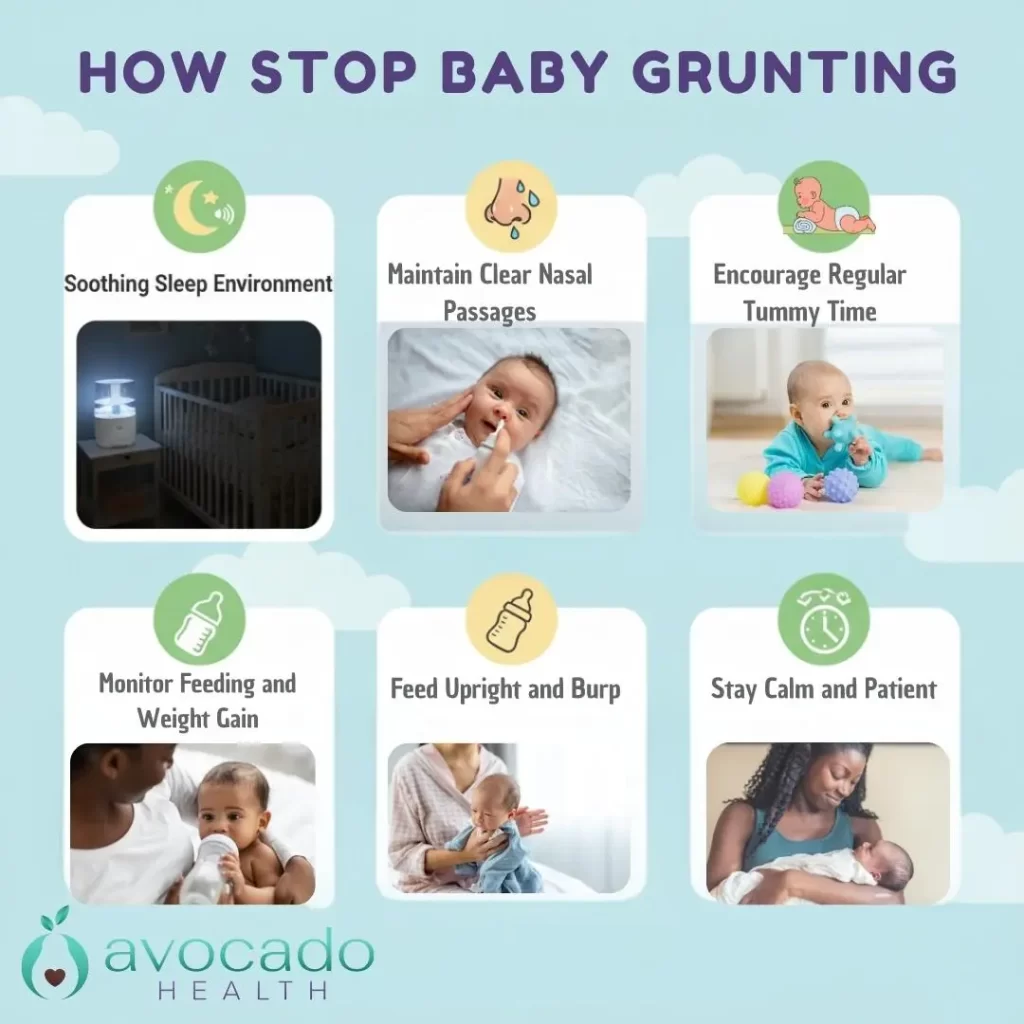 How to stop baby grunting