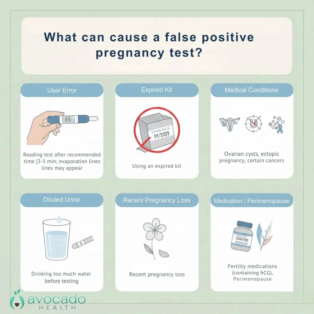 What can cause a false positive pregnancy test