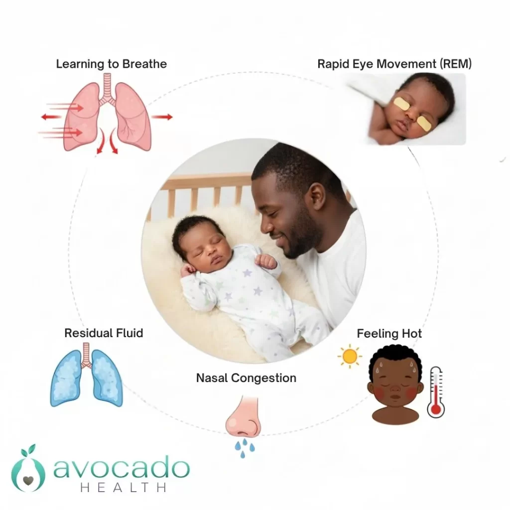 5 reasons why my newborn breathing rapidly while sleeping