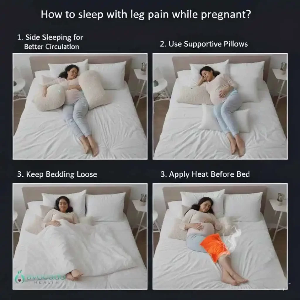 How to sleep with leg pain while pregnant