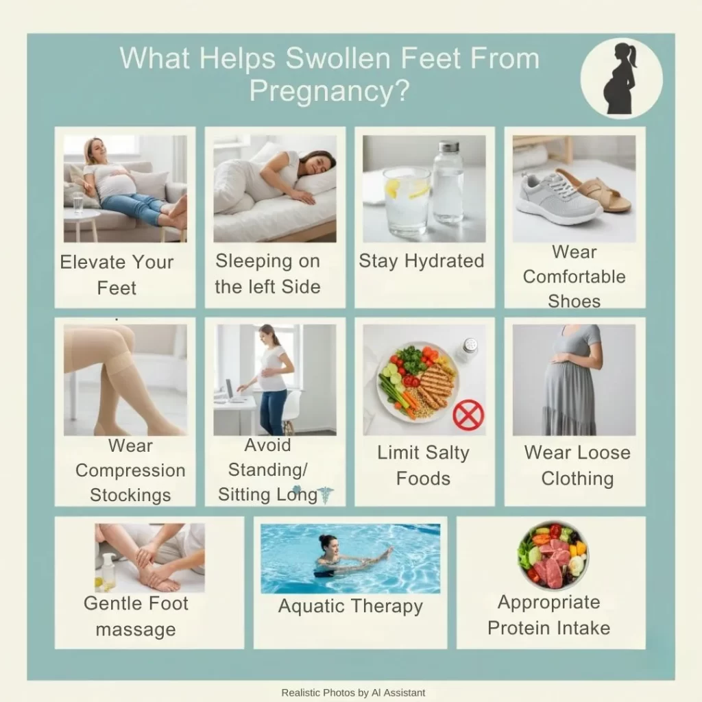 What Helps Swollen Feet From Pregnancy