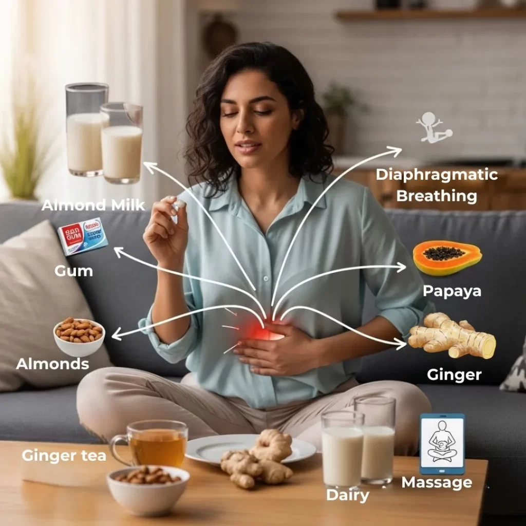 What Helps With Heartburn During Pregnancy without antiacids