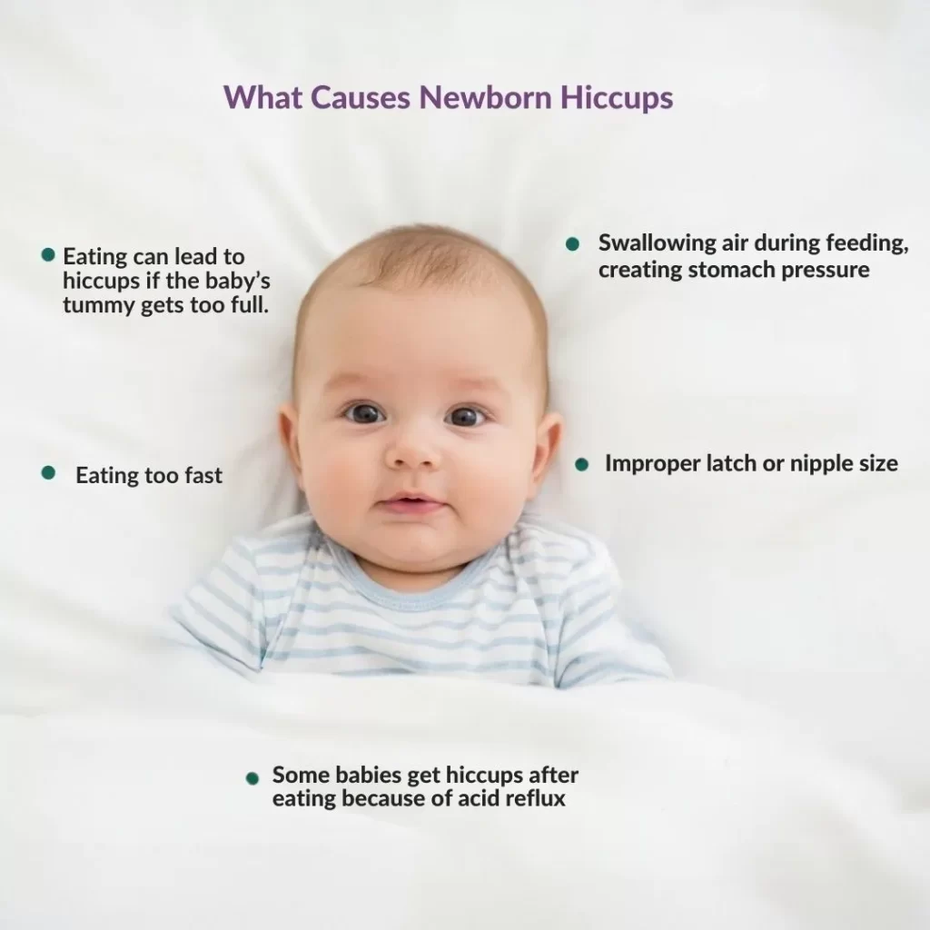 What causes newborn hiccups