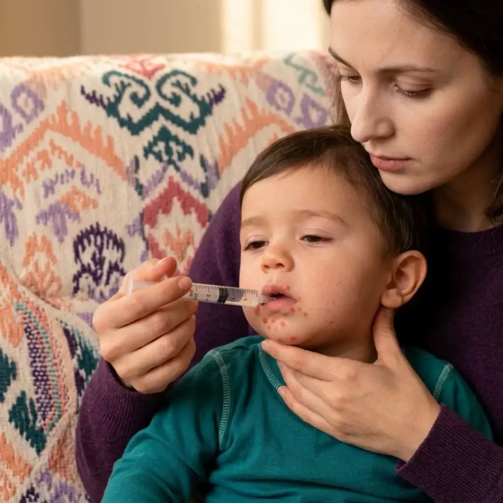 How to Help a Vomiting Toddler with Hand, Foot, and Mouth Disease