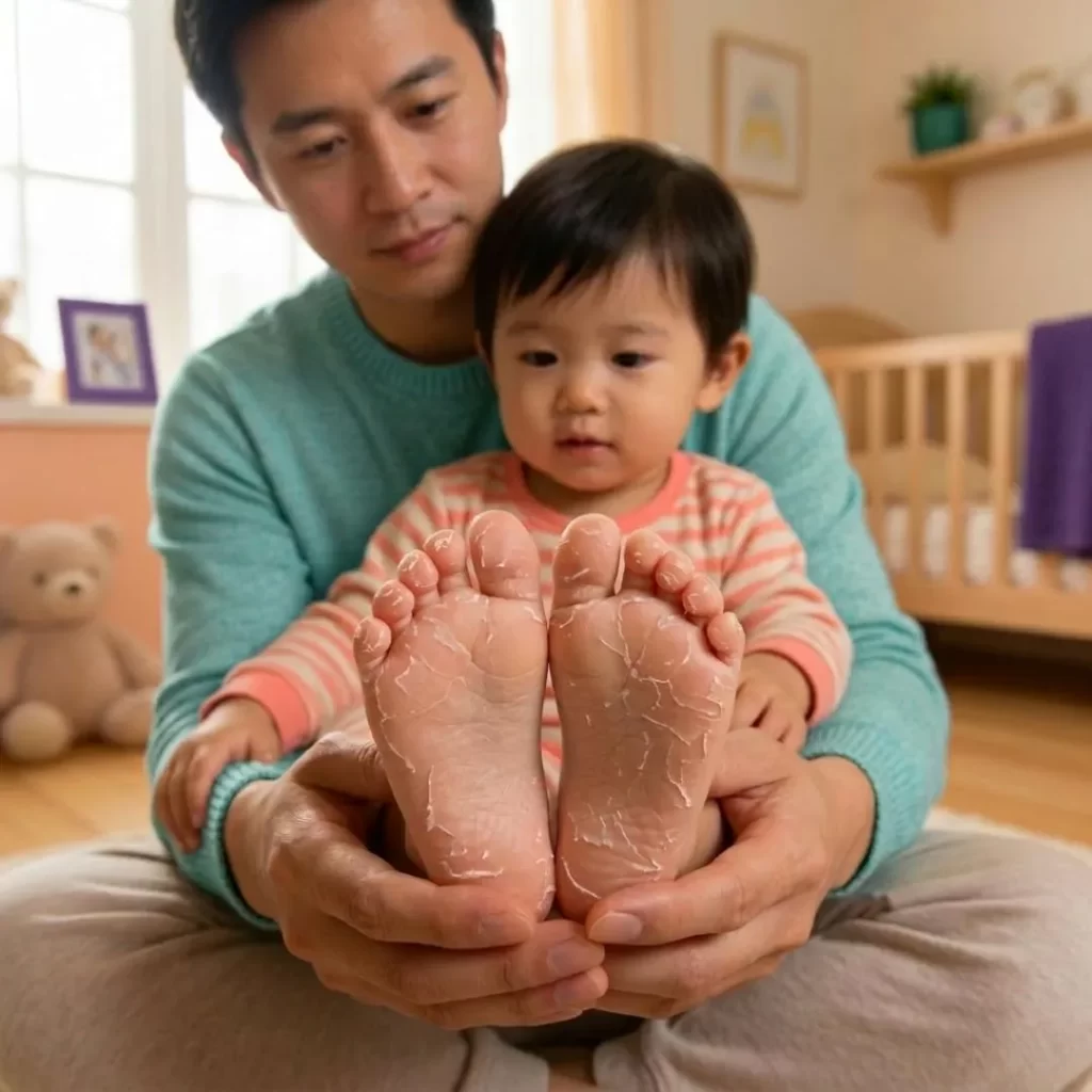 Toddler's Feet Peeling